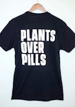 PLANTS OVER PILLS-BLACK (MEDIUM T-SHIRT)