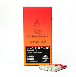 Forbidden flowers - HYPE UP-TOPANGA SUNRISE-PRE-ROLL PACK-(3.6G) 12PK-S